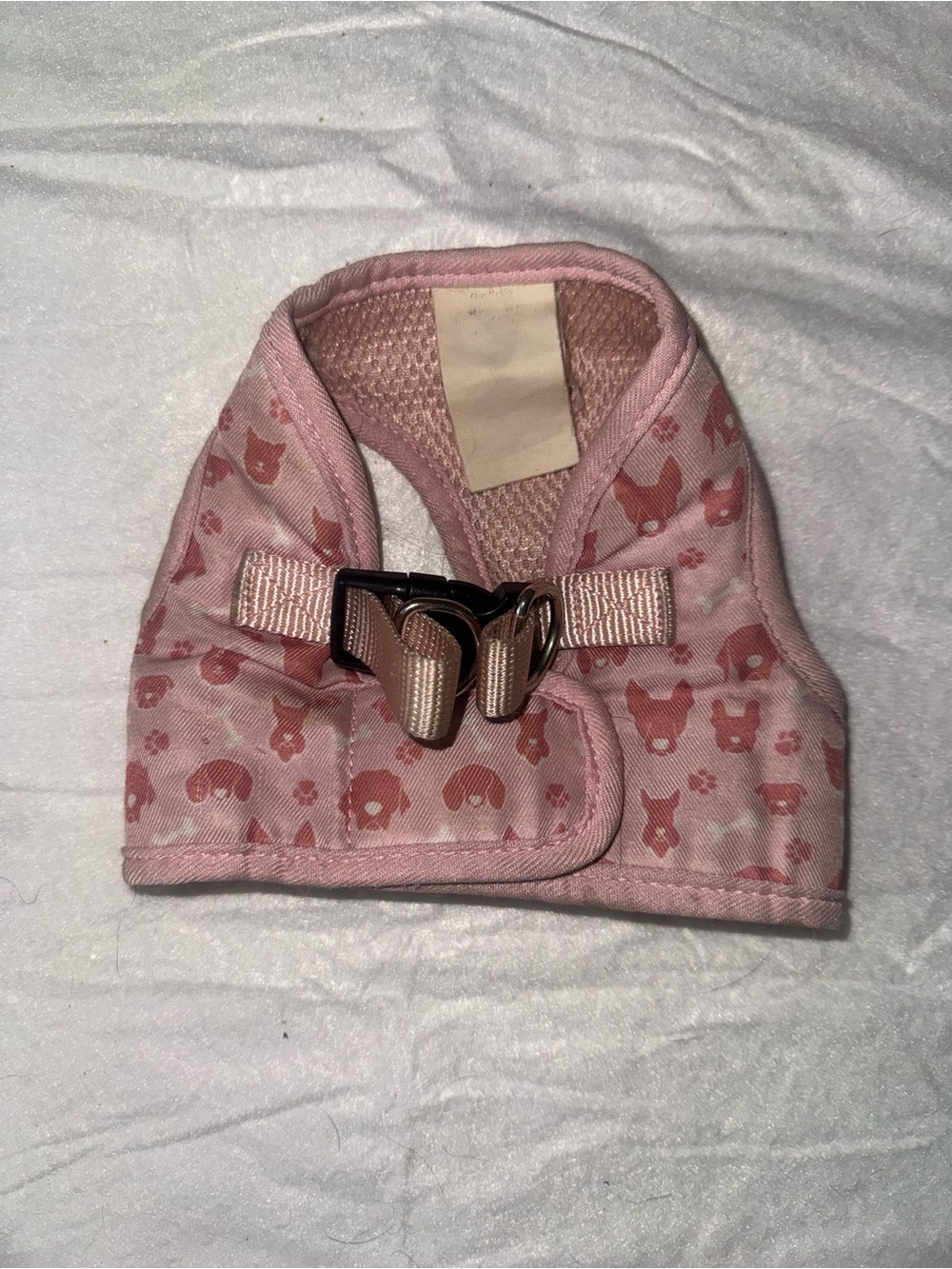 Pink dog Harness Vest - Cute Fox Print